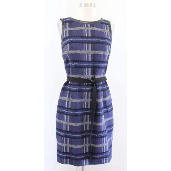 akris punto blue dress Akris Punto Purple Dress  Chic Consignment LLC